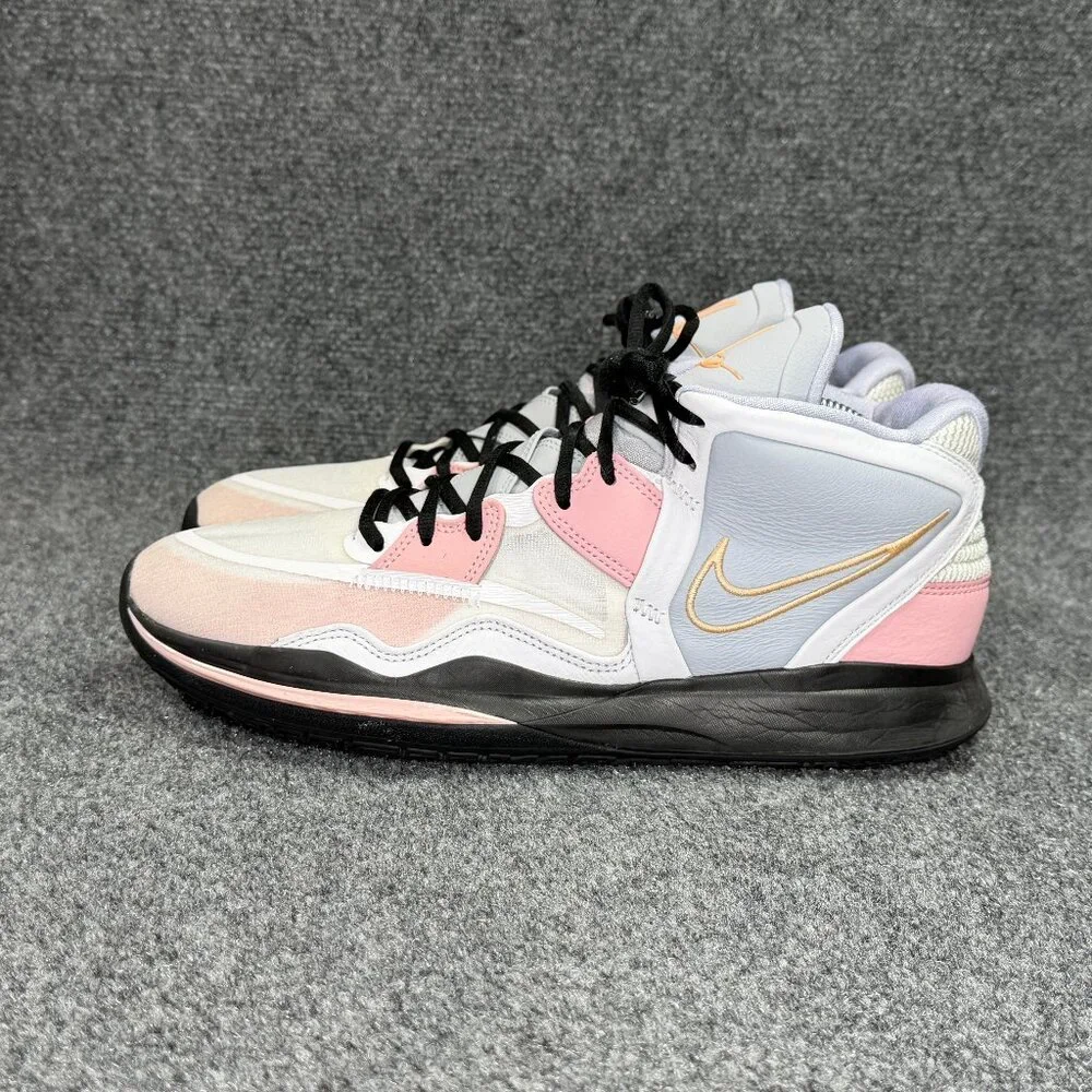 Nike Kyrie Infinity Basketball‎ Shoes Men's Size 12.5 Grey Pink Athletic Retro